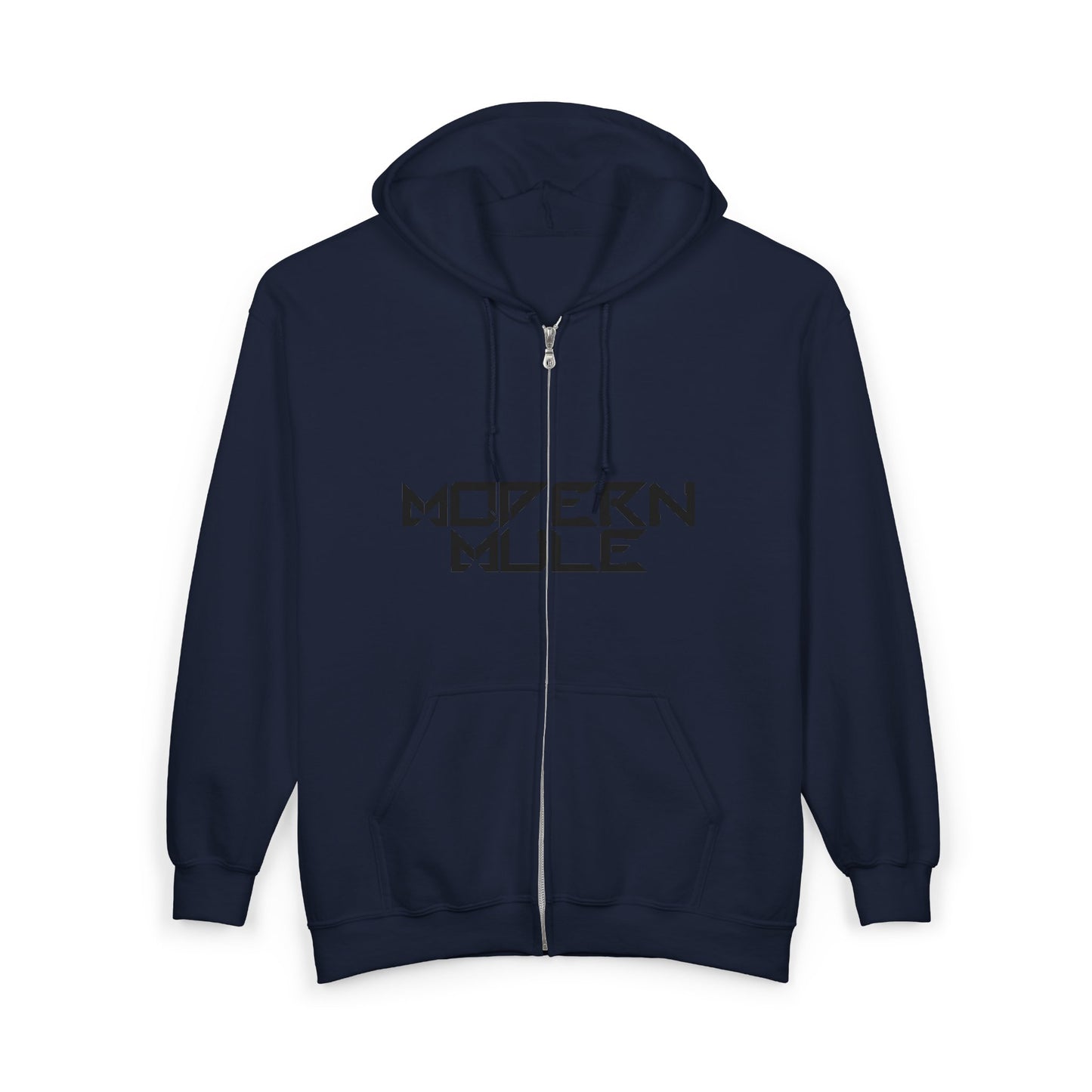 Llama Portrait Zip Hoodie — Realistic Llama Face Full-Zip Sweatshirt