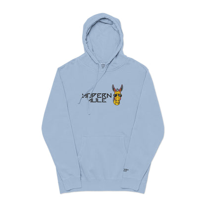Modern Mule Funny Hoodie — Pigment-Dyed Casual Pullover