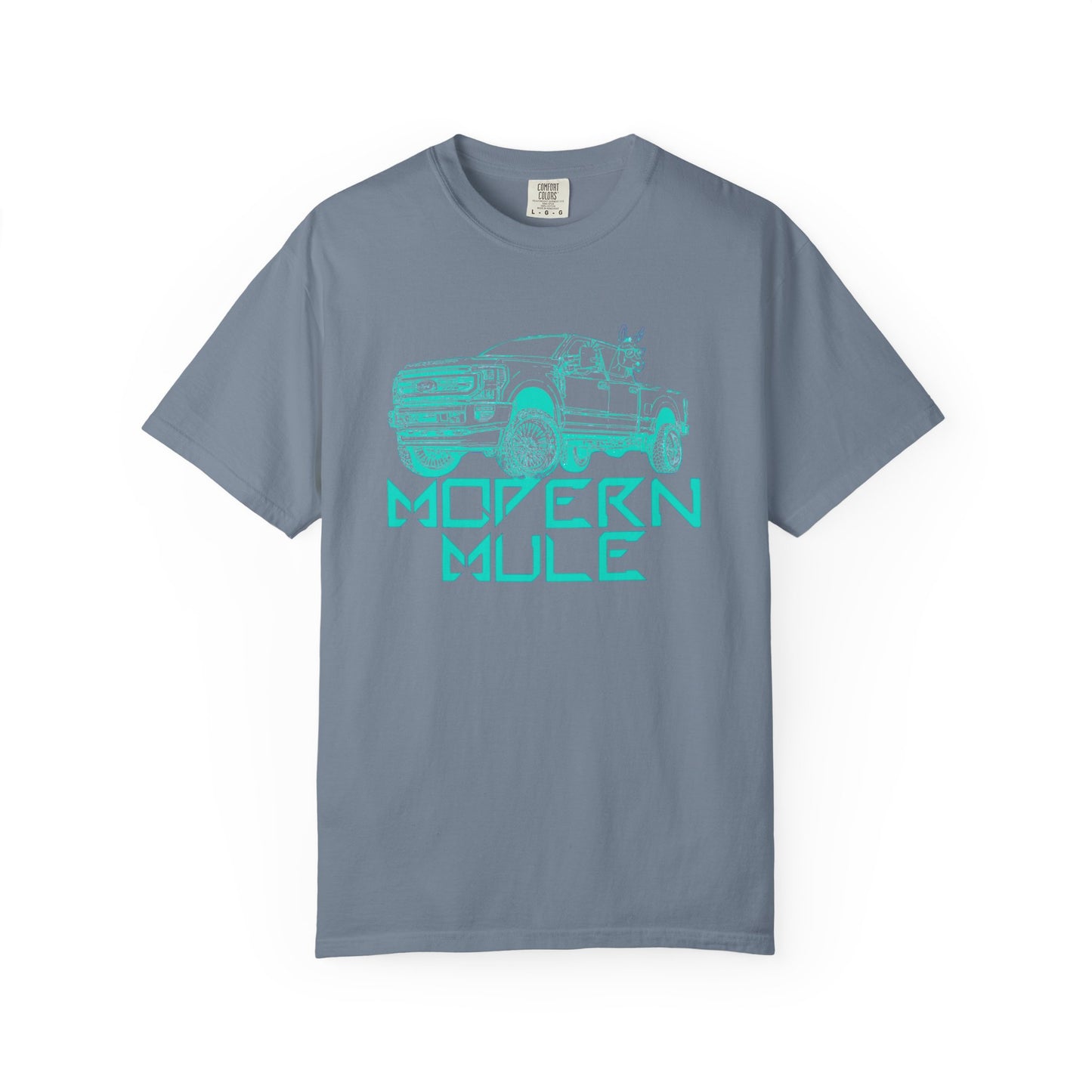 Modern Mule Truck T-Shirt — 'Modern Mule' Graphic Tee with Mini Donkey Back Art