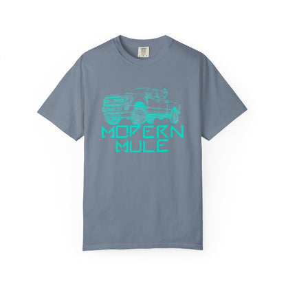 Modern Mule Truck T-Shirt — 'Modern Mule' Graphic Tee with Mini Donkey Back Art