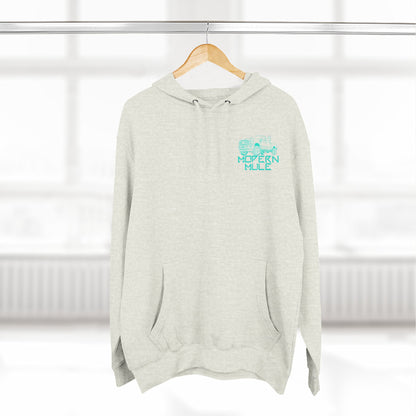 Modern Mule Logo Hoodie — Minimal Graphic Fleece Pullover