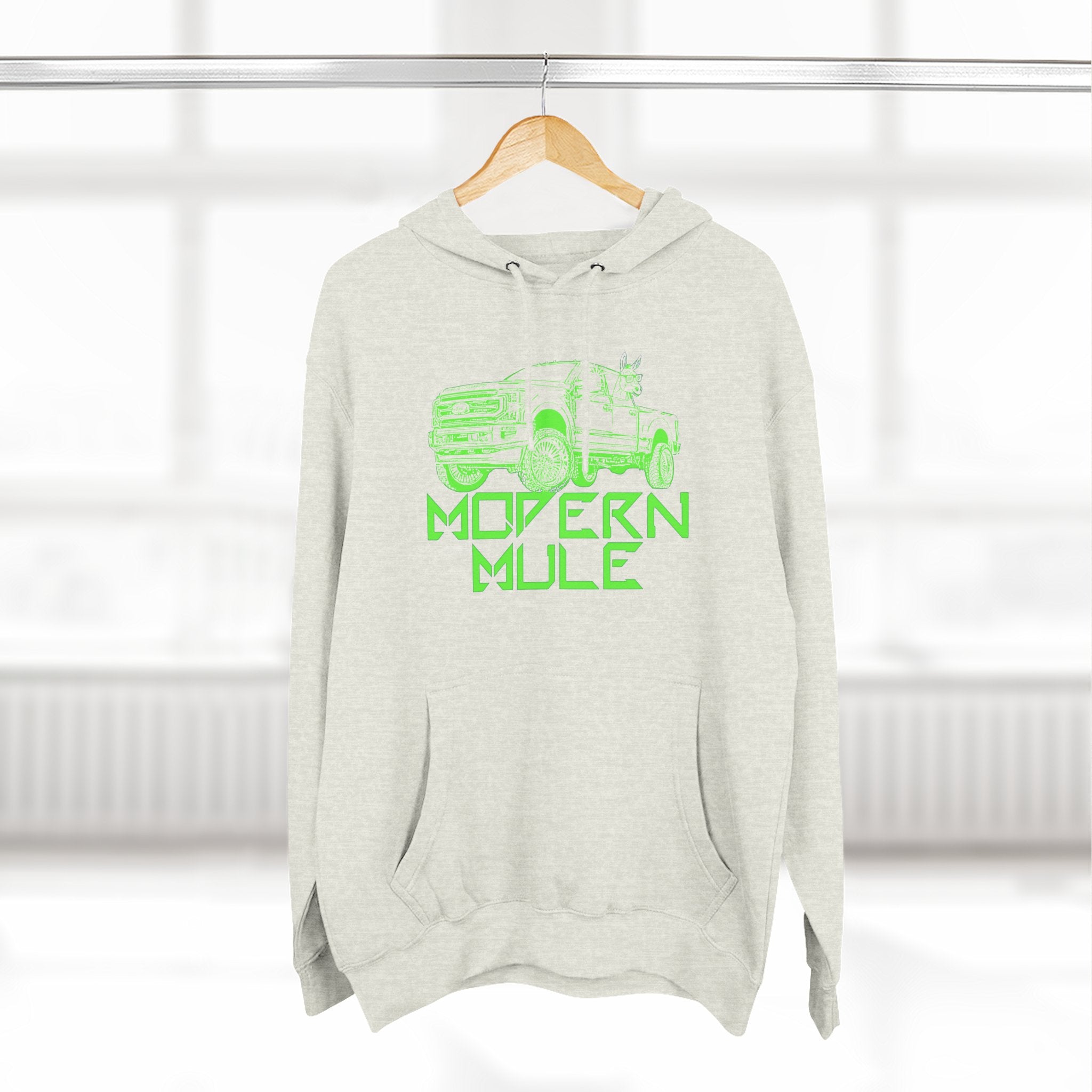 Three-Panel Fleece Hoodie