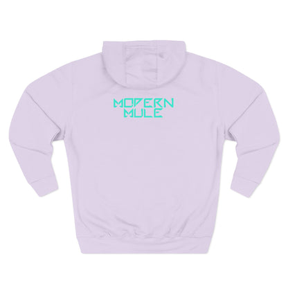 Modern Mule Logo Hoodie — Minimal Graphic Fleece Pullover