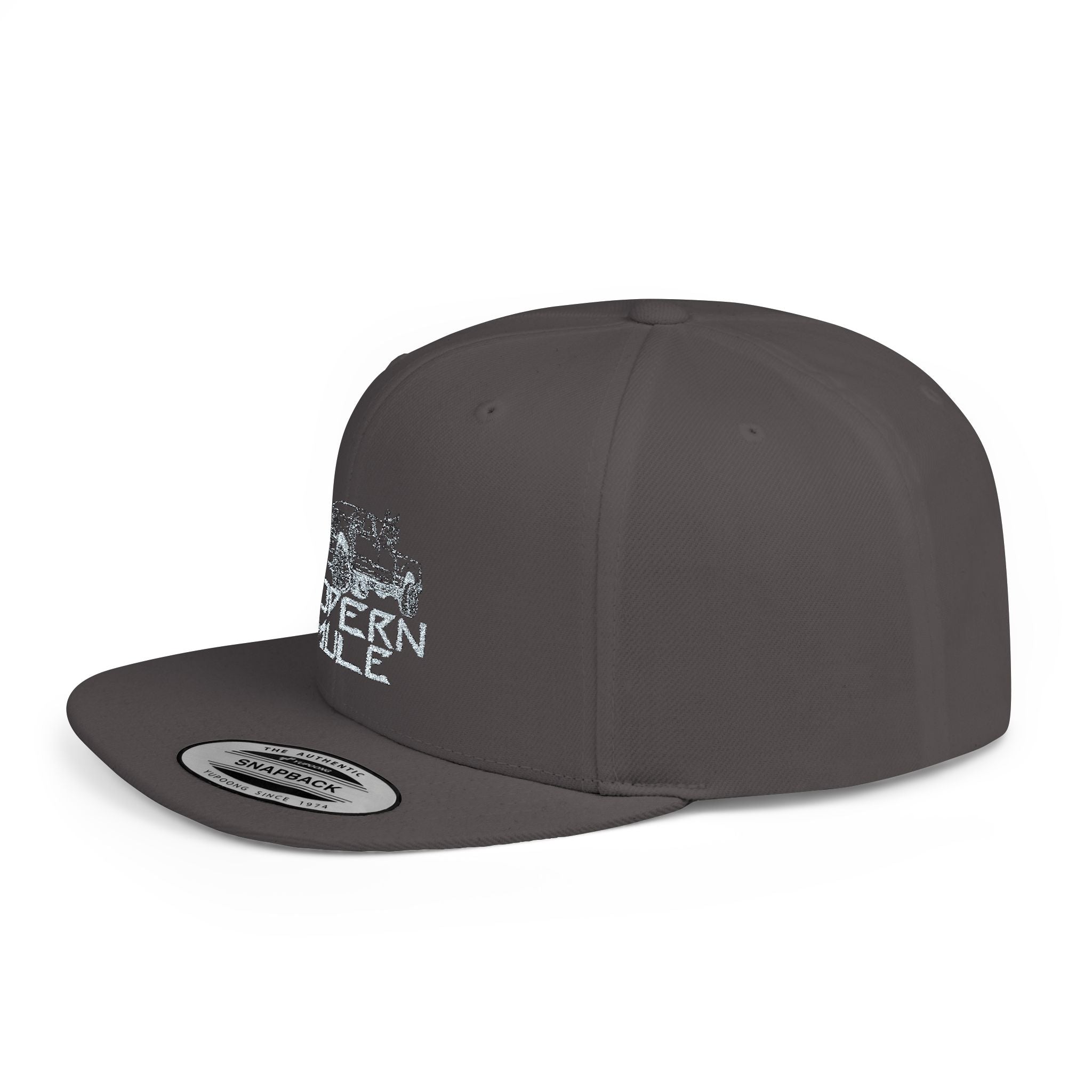 Teal Emblem Ford Diesel Truck Flat Bill Snapback — "Modern Mule"