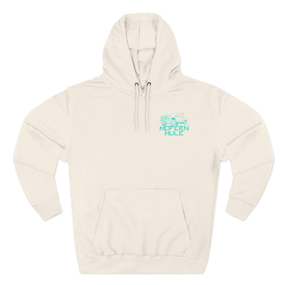 Modern Mule Logo Hoodie — Minimal Graphic Fleece Pullover