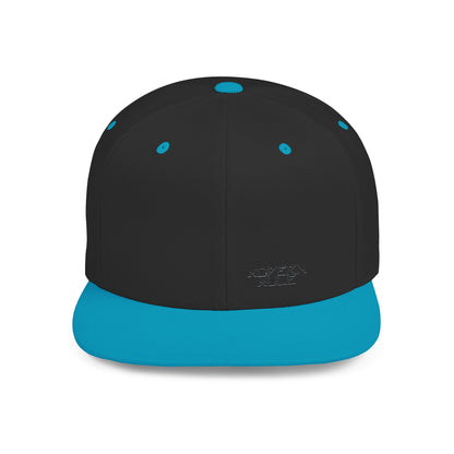 Modern Mule Flat Bill Snapback Hat — Minimal Embroidered Streetwear Cap