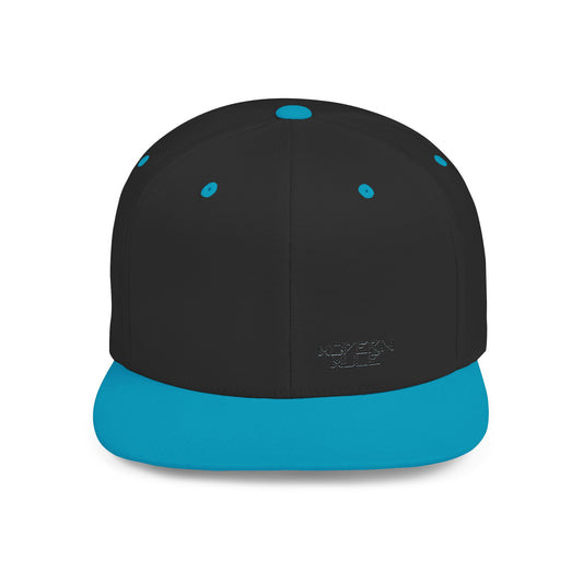Modern Mule Flat Bill Snapback Hat — Minimal Embroidered Streetwear Cap