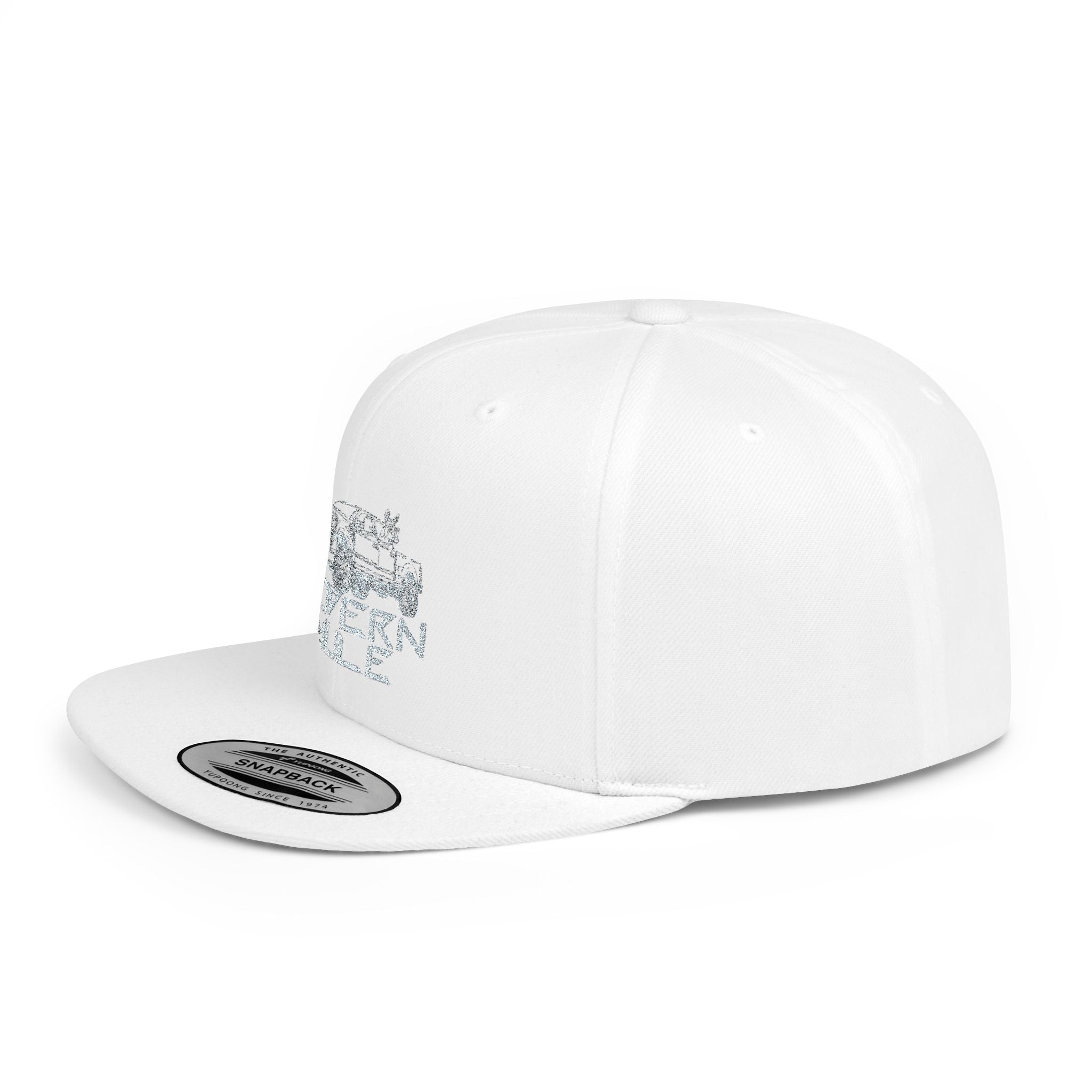 Teal Emblem Ford Diesel Truck Flat Bill Snapback — "Modern Mule"