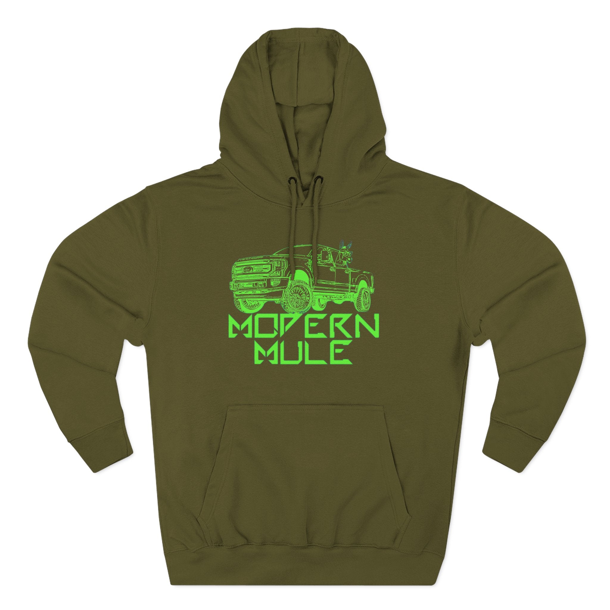 Three-Panel Fleece Hoodie