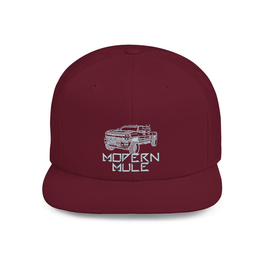 Flat Bill Snapback — "Ford Power Strock" Diesel Horse & Donkey Hat