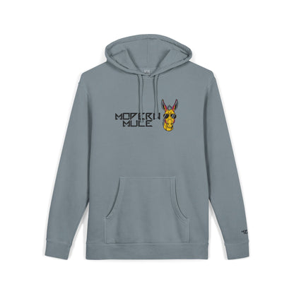 Modern Mule Funny Hoodie — Pigment-Dyed Casual Pullover