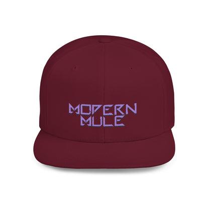 Royal Blue Logo Flat Bill Snapback — mdern mule Hat