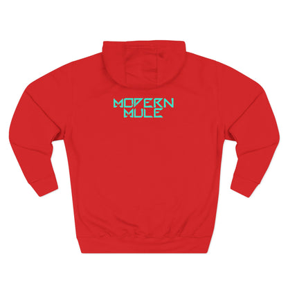 Modern Mule Logo Hoodie — Minimal Graphic Fleece Pullover
