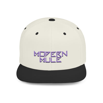 Royal Blue Logo Flat Bill Snapback — mdern mule Hat