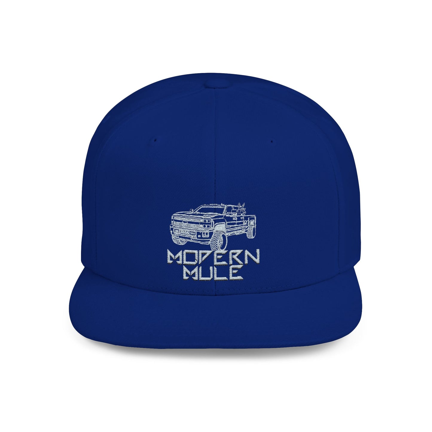Flat Bill Snapback — "Ford Power Strock" Diesel Horse & Donkey Hat