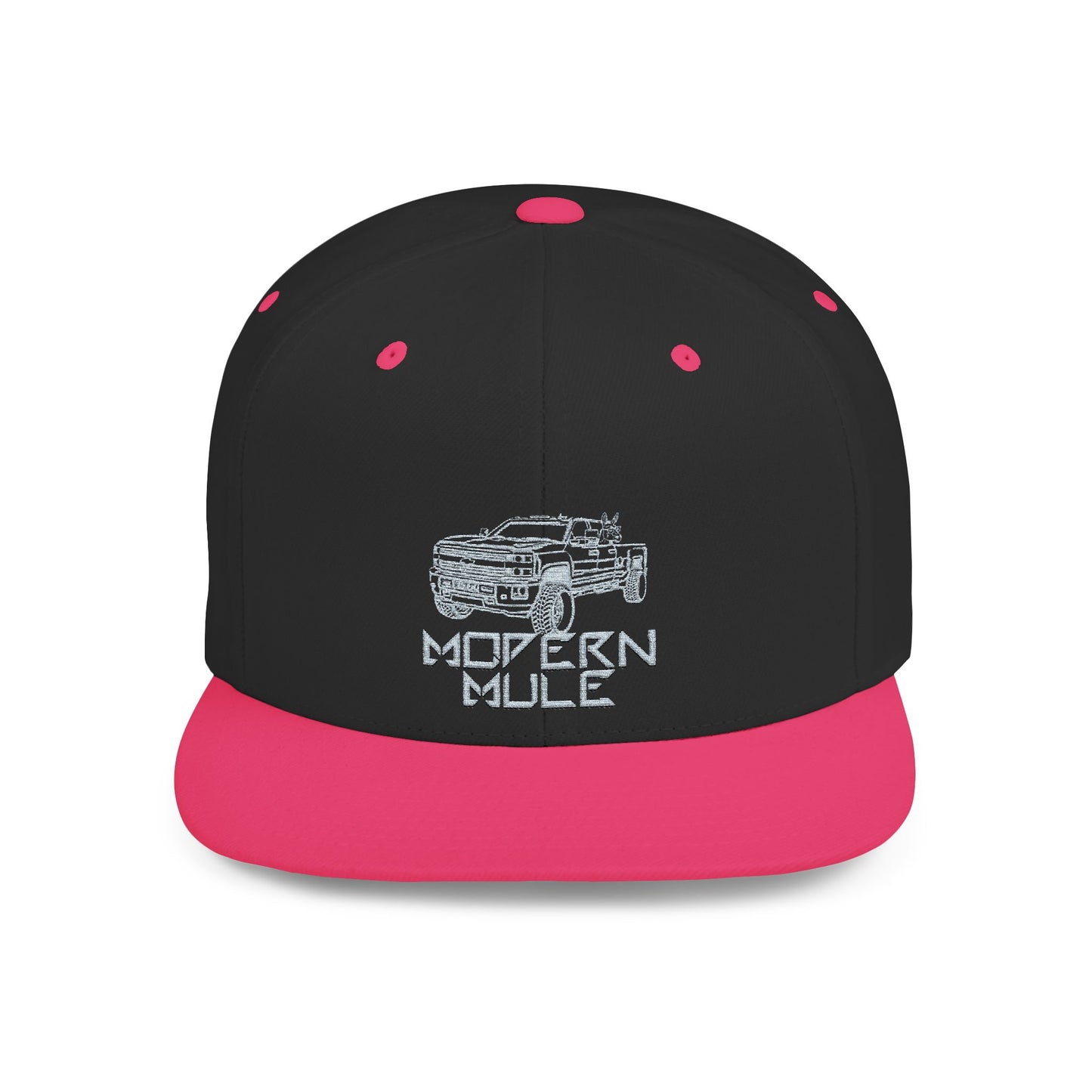 Flat Bill Snapback — "Ford Power Strock" Diesel Horse & Donkey Hat