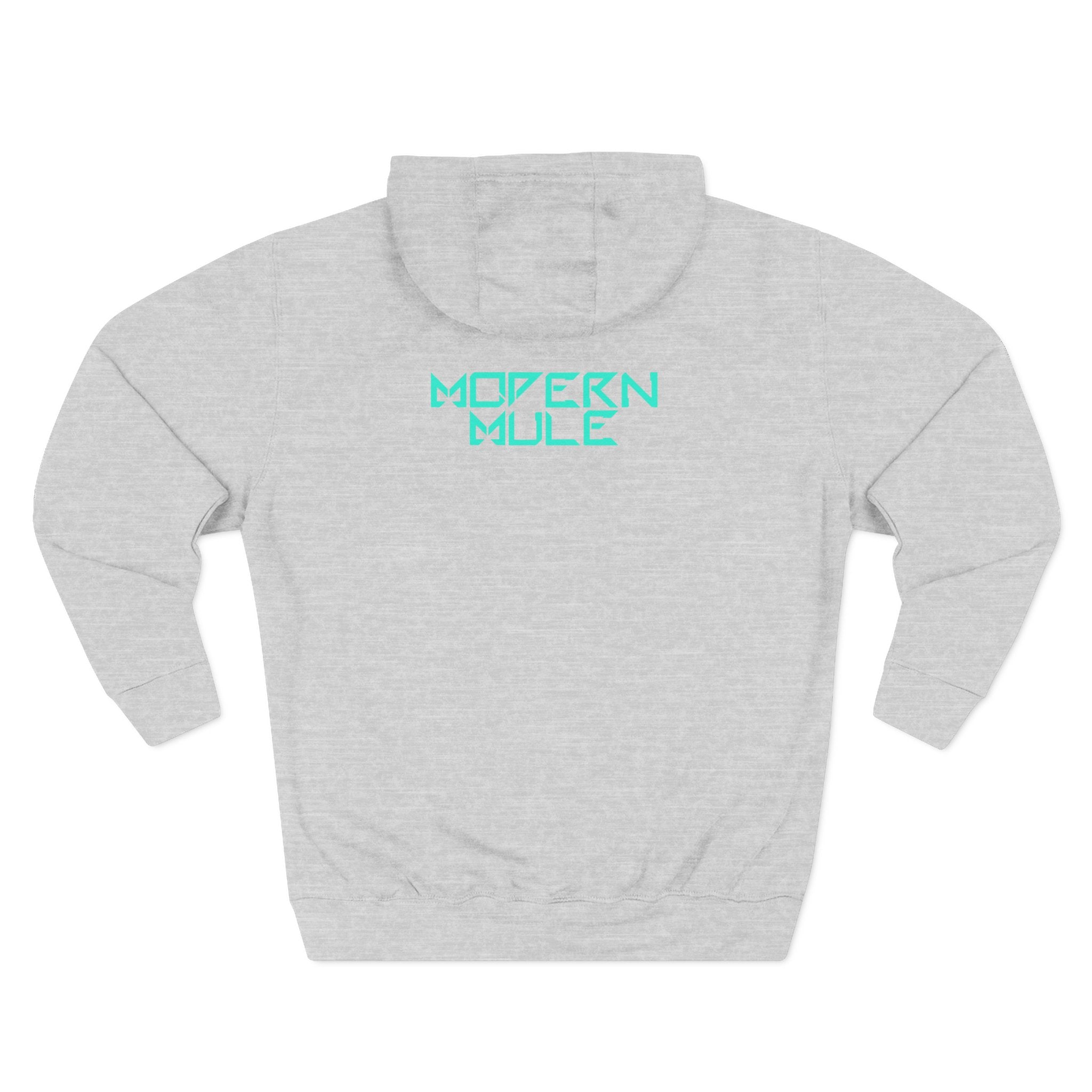 Modern Mule Logo Hoodie — Minimal Graphic Fleece Pullover