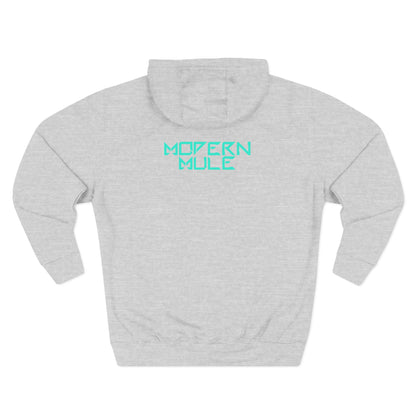 Modern Mule Logo Hoodie — Minimal Graphic Fleece Pullover