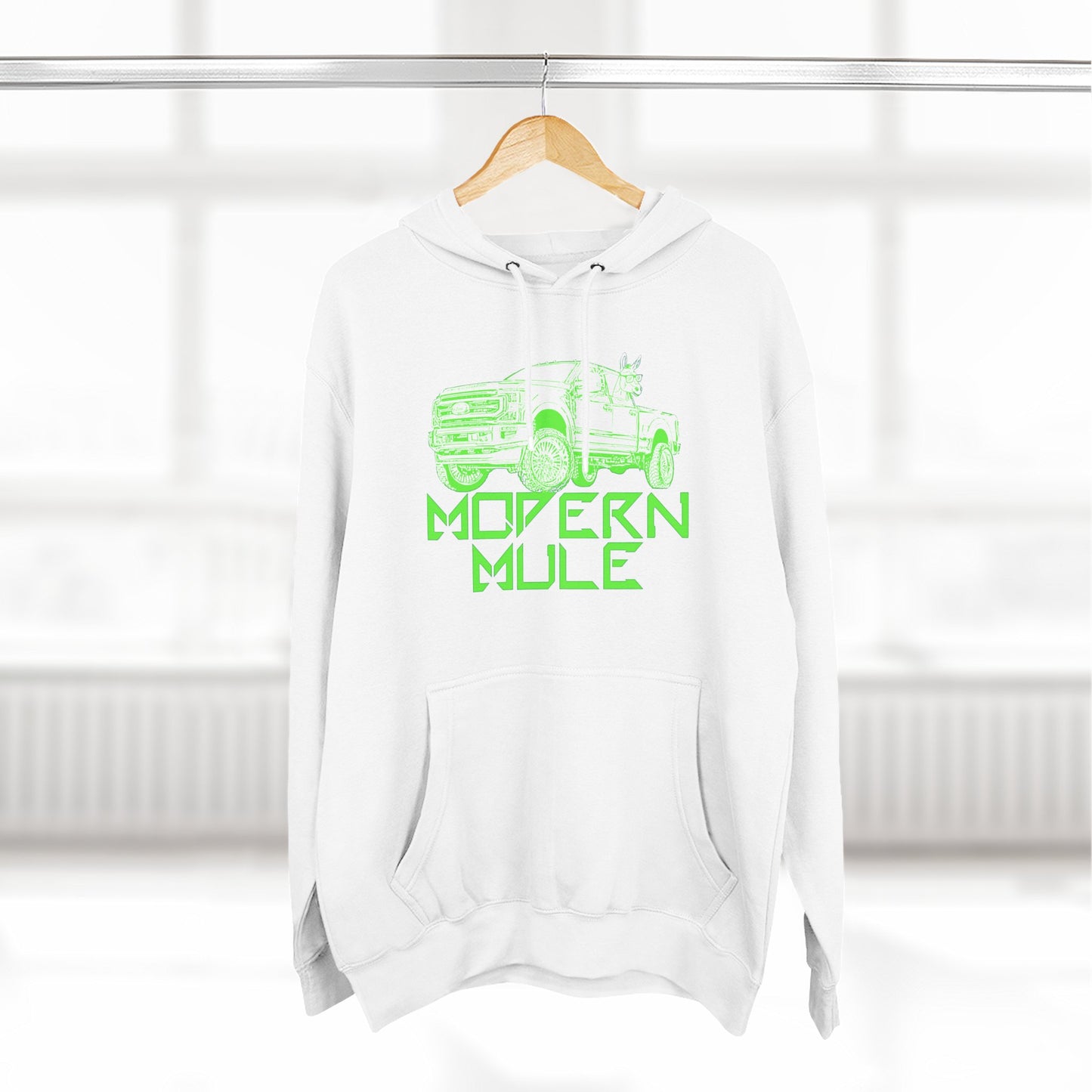 Three-Panel Fleece Hoodie