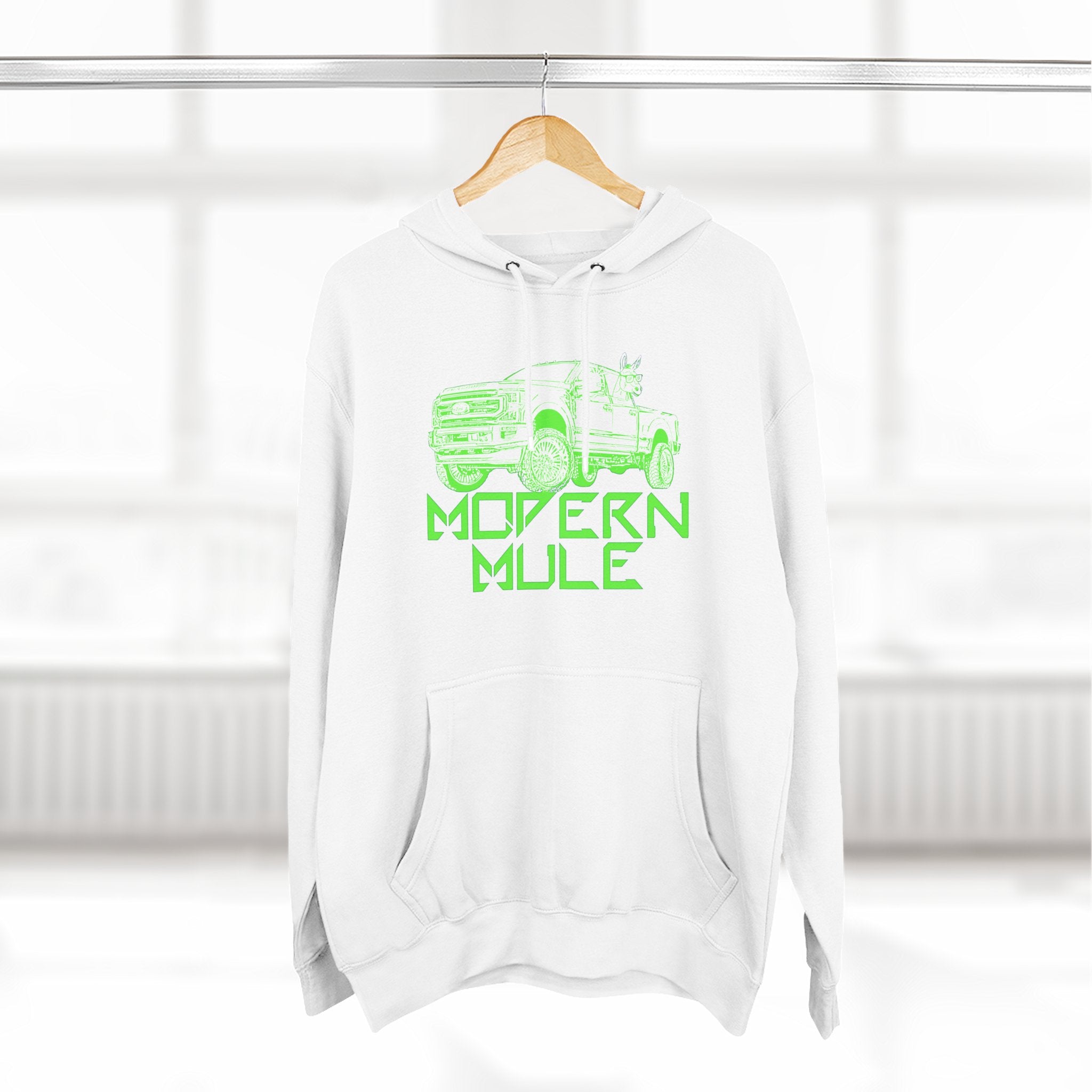 Three-Panel Fleece Hoodie