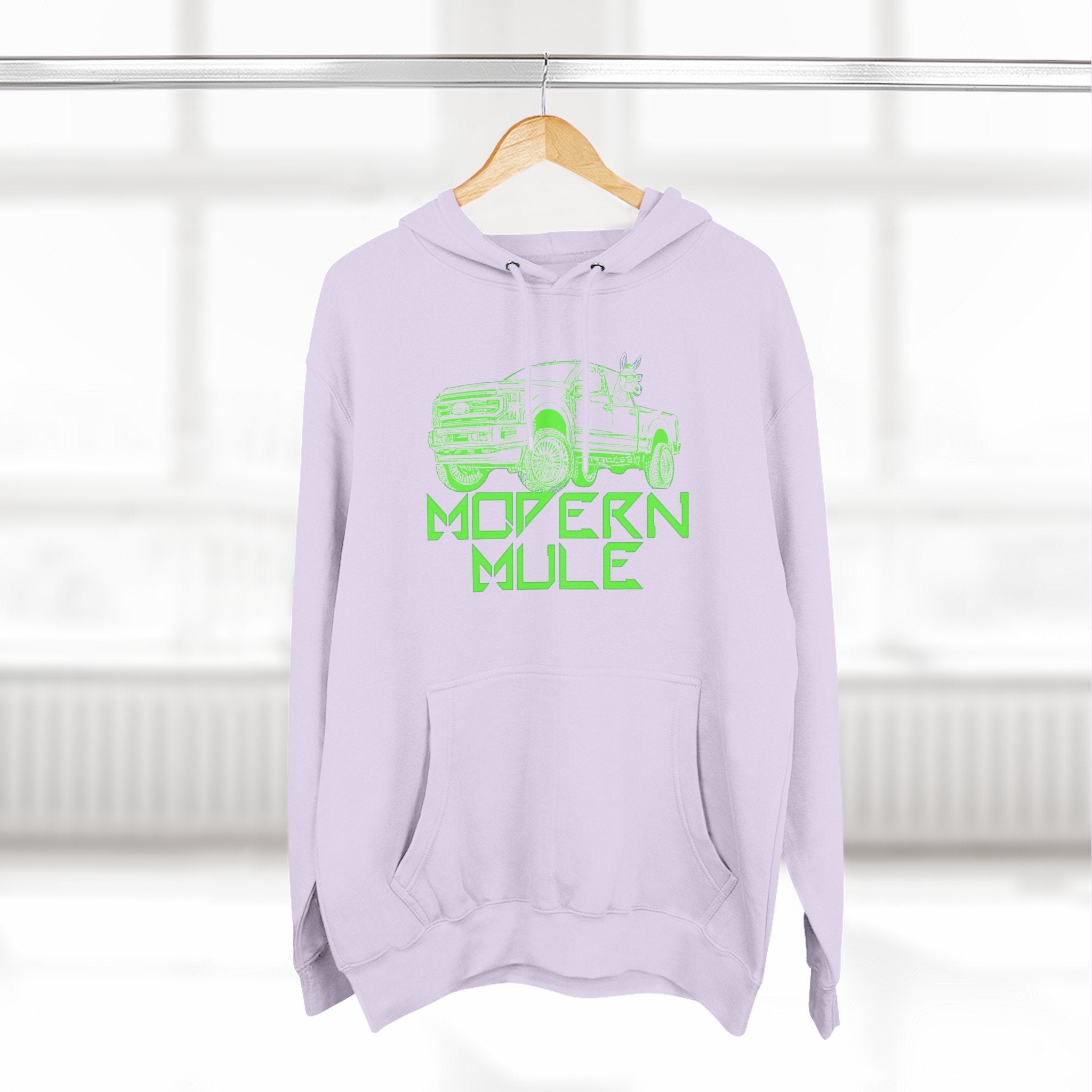 Three-Panel Fleece Hoodie