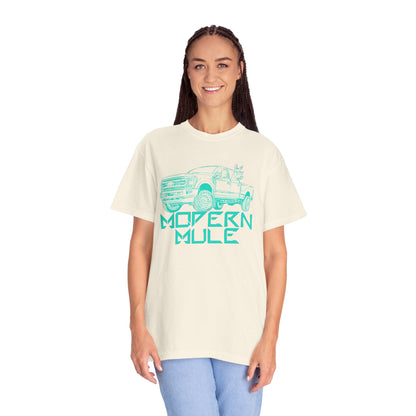Modern Mule Truck T-Shirt — 'Modern Mule' Graphic Tee with Mini Donkey Back Art