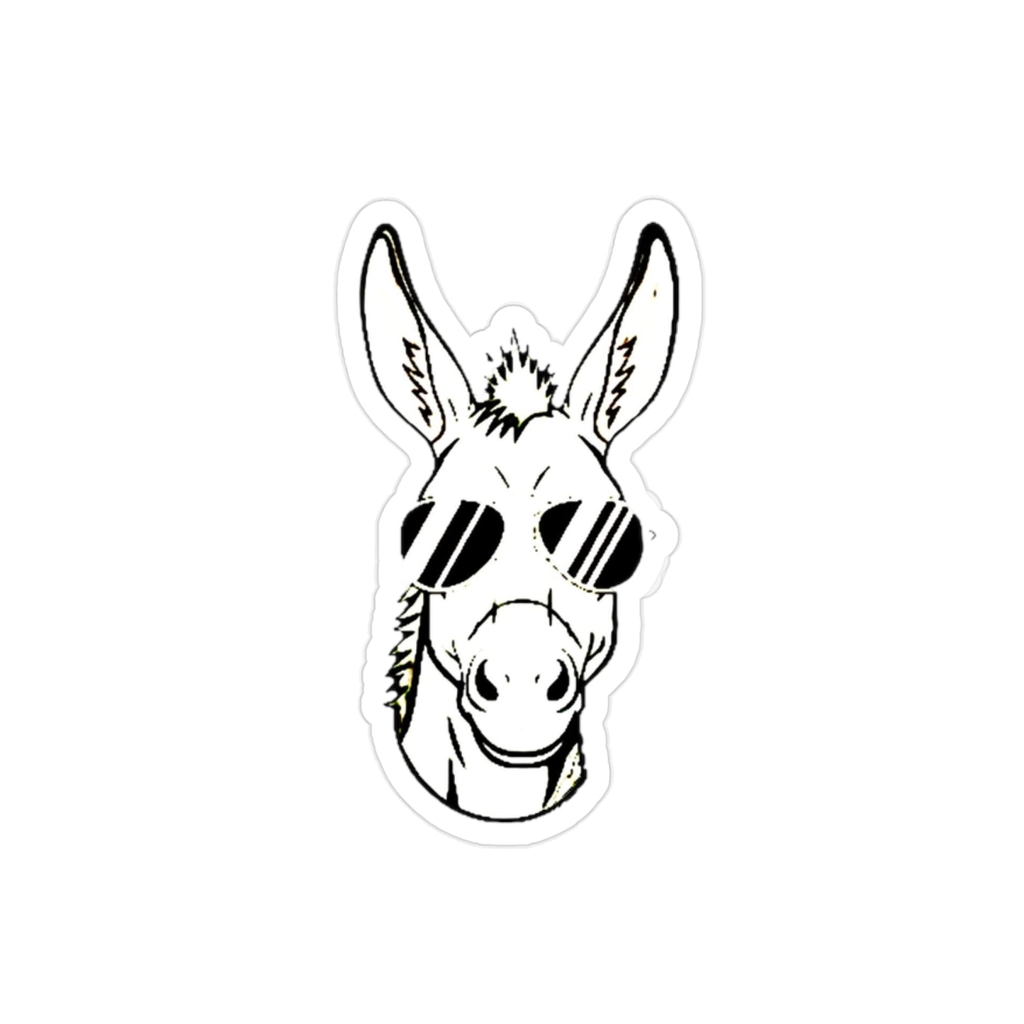 Transparent Outdoor Stickers, Die-Cut, 1pc