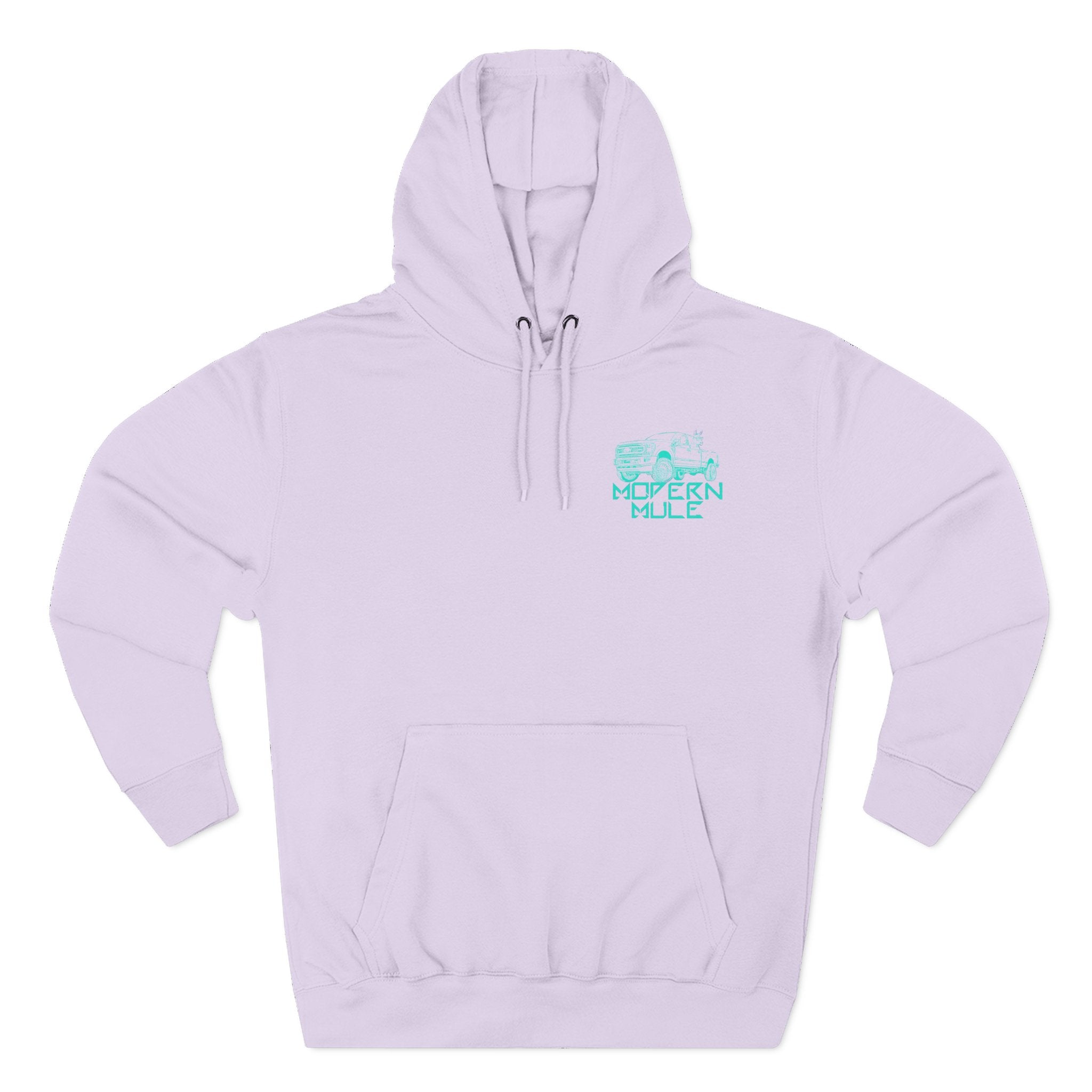 Modern Mule Logo Hoodie — Minimal Graphic Fleece Pullover