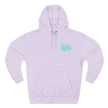 Modern Mule Logo Hoodie — Minimal Graphic Fleece Pullover