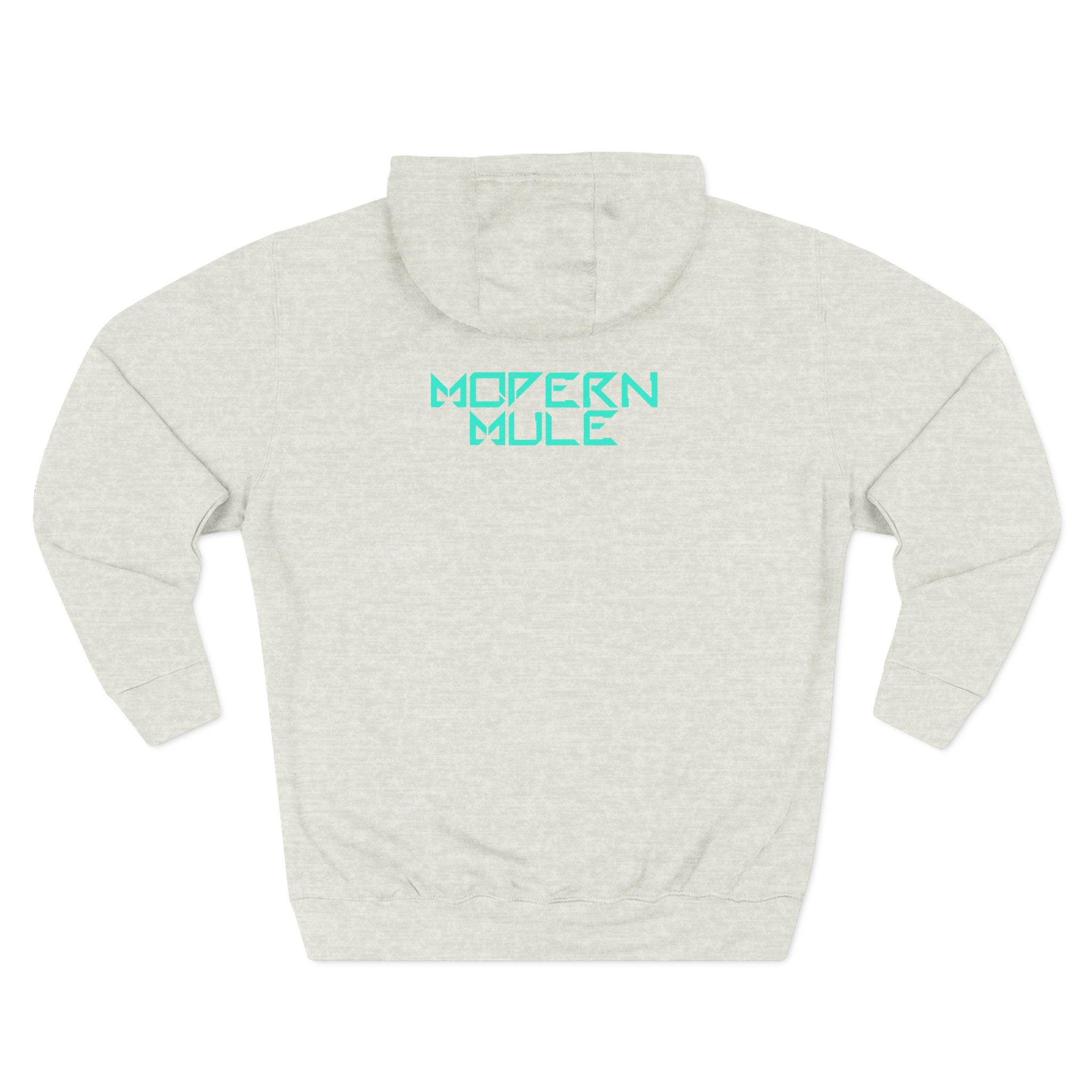 Modern Mule Logo Hoodie — Minimal Graphic Fleece Pullover
