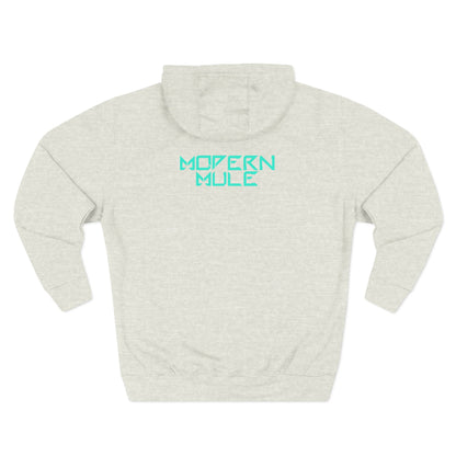 Modern Mule Logo Hoodie — Minimal Graphic Fleece Pullover