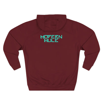 Modern Mule Logo Hoodie — Minimal Graphic Fleece Pullover