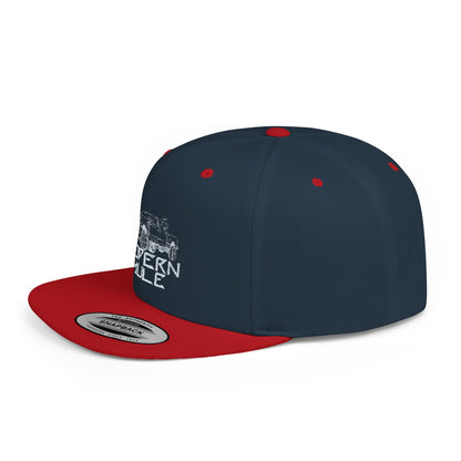 Teal Emblem Ford Diesel Truck Flat Bill Snapback — "Modern Mule"