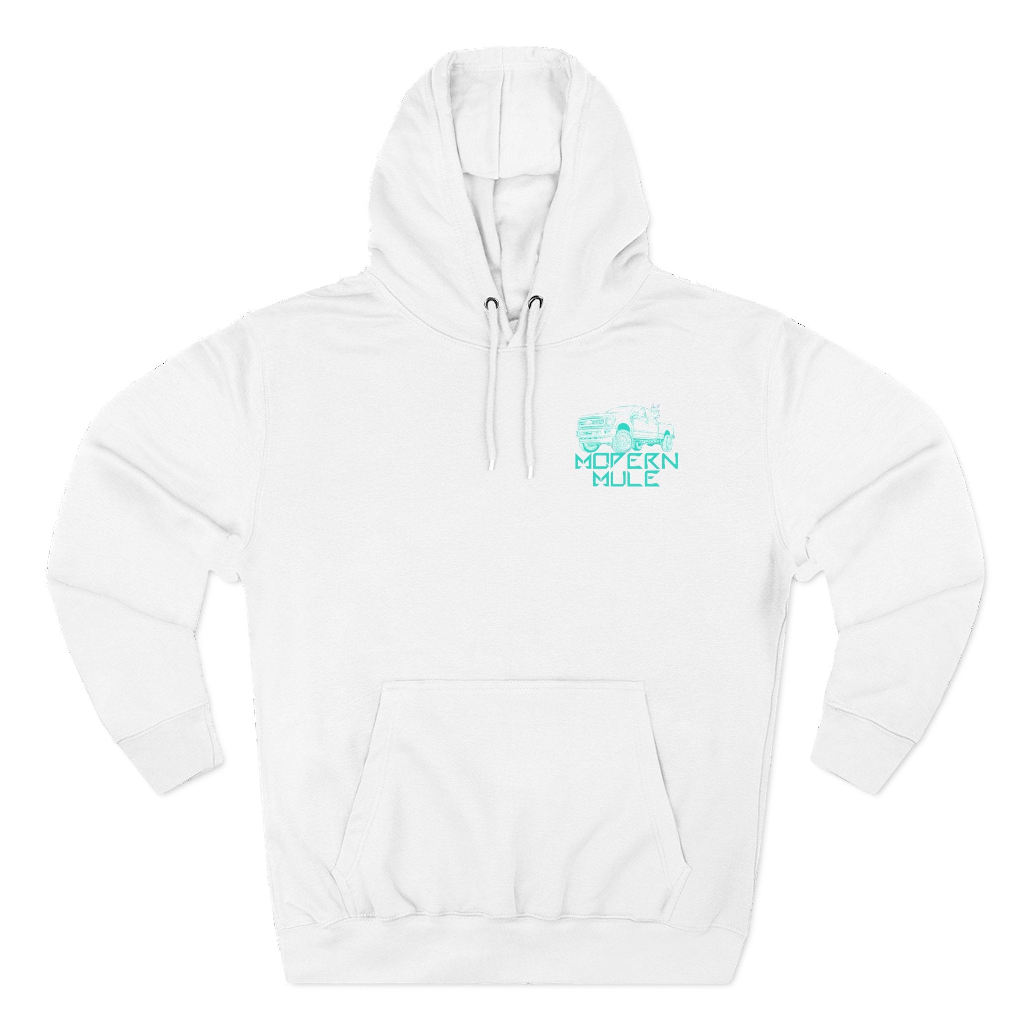 Modern Mule Logo Hoodie — Minimal Graphic Fleece Pullover
