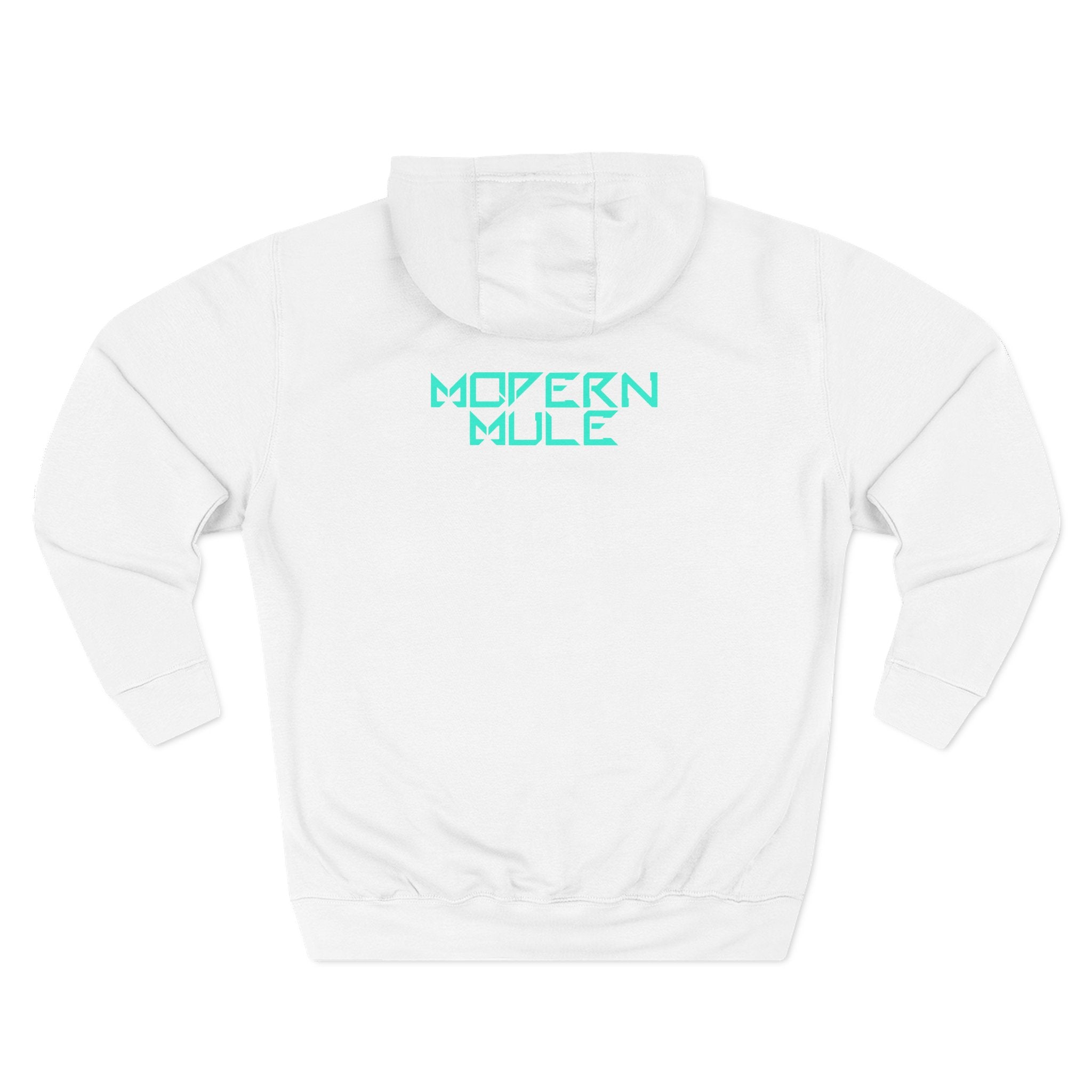 Modern Mule Logo Hoodie — Minimal Graphic Fleece Pullover