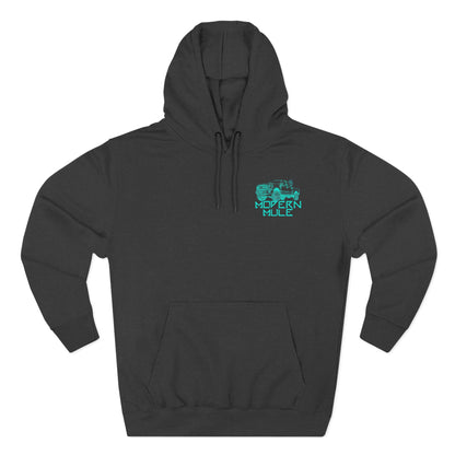 Modern Mule Logo Hoodie — Minimal Graphic Fleece Pullover