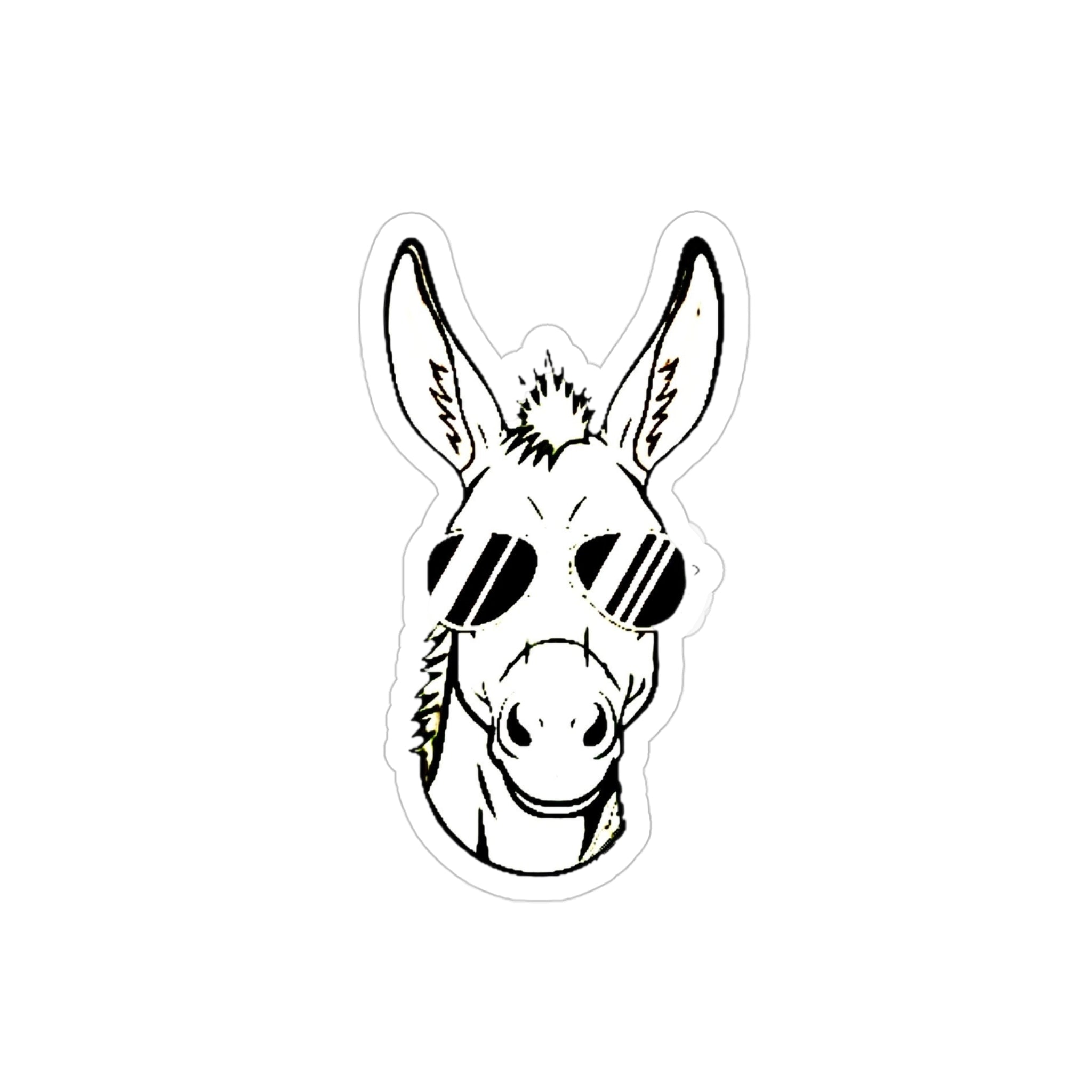 Transparent Outdoor Stickers, Die-Cut, 1pc