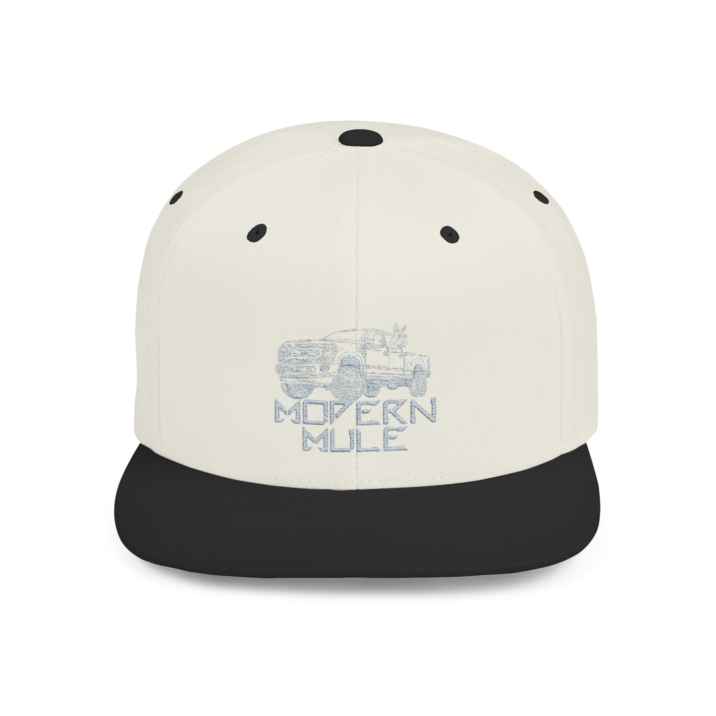 Teal Emblem Ford Diesel Truck Flat Bill Snapback — "Modern Mule"