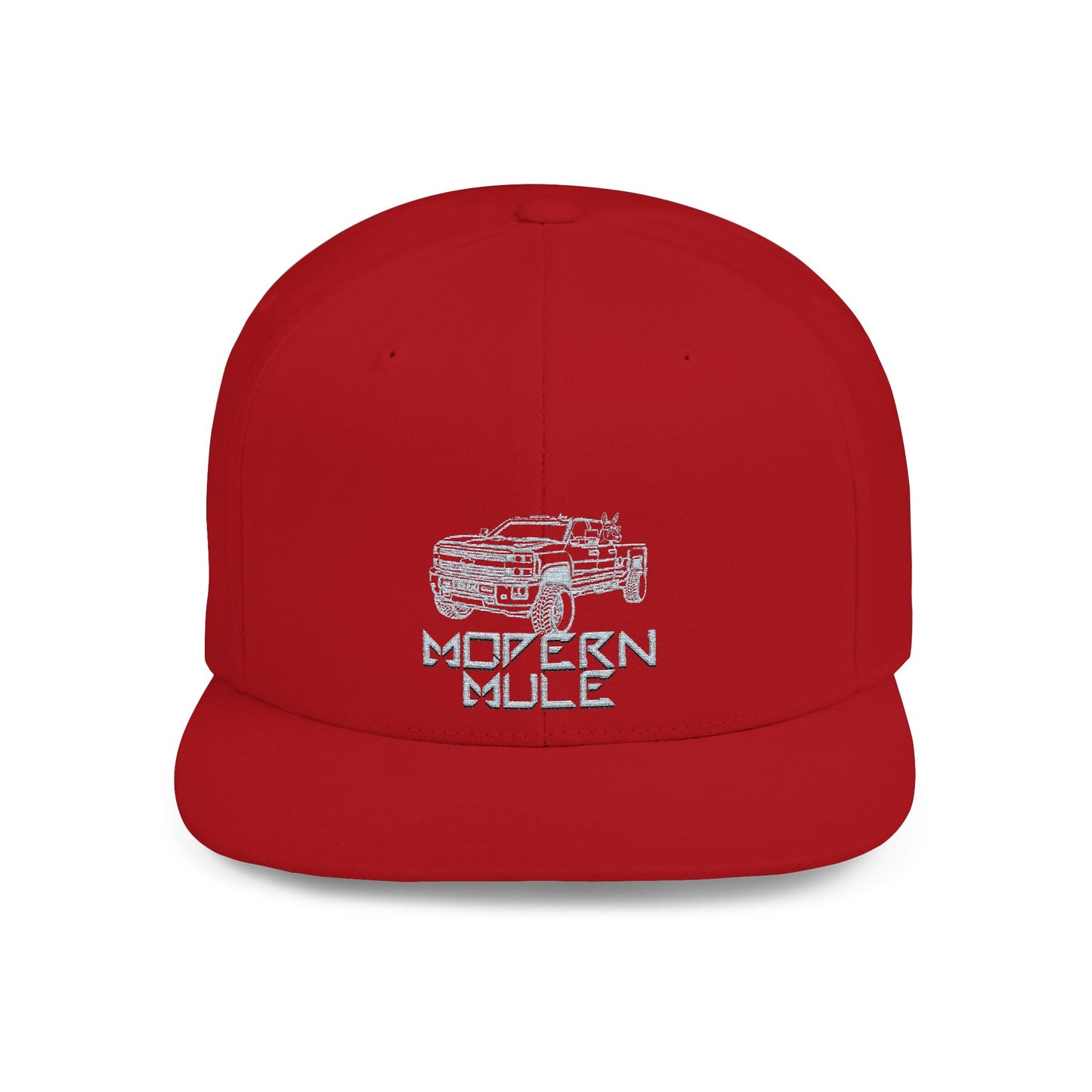 Flat Bill Snapback — "Ford Power Strock" Diesel Horse & Donkey Hat