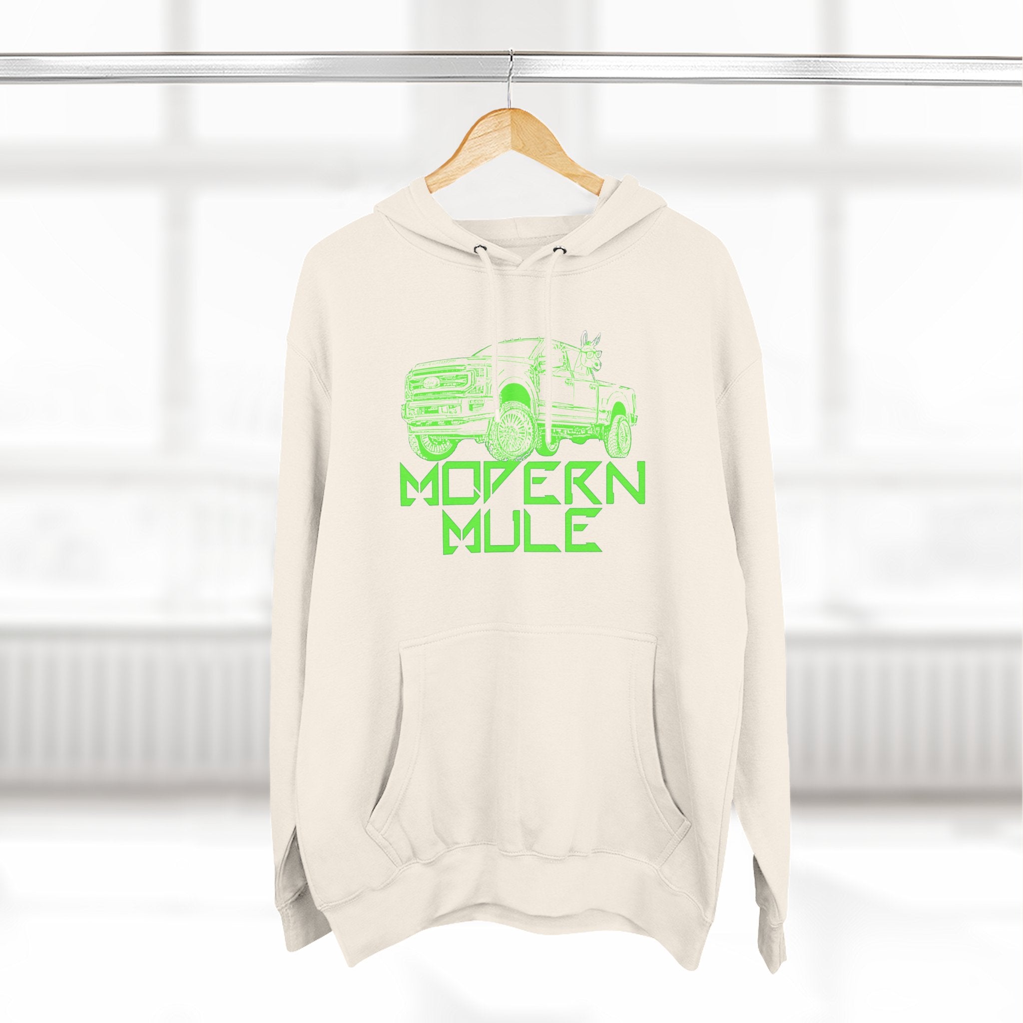 Three-Panel Fleece Hoodie