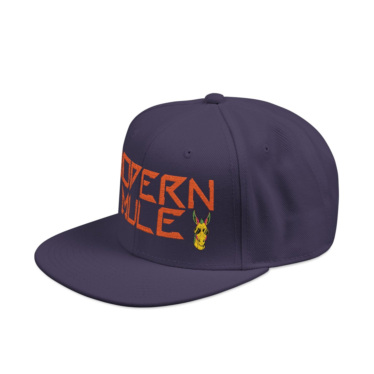 Snapback Hat — "Modern Mule Haulin' Auss" Embroidered Diesel Truck Design