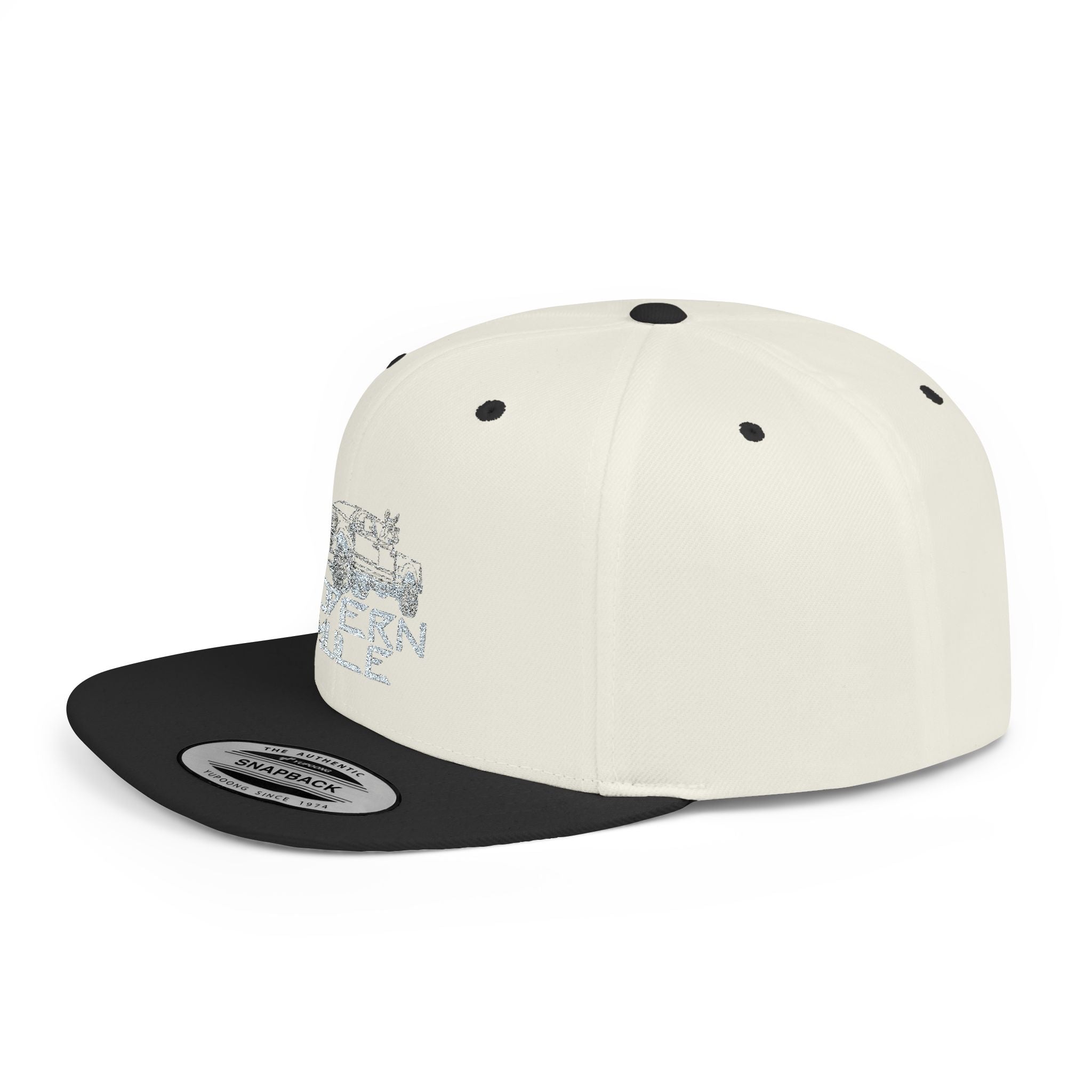 Teal Emblem Ford Diesel Truck Flat Bill Snapback — "Modern Mule"