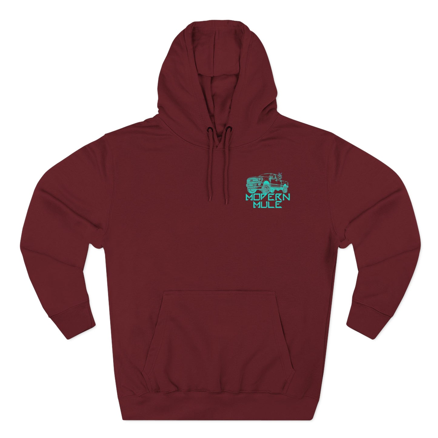 Modern Mule Logo Hoodie — Minimal Graphic Fleece Pullover