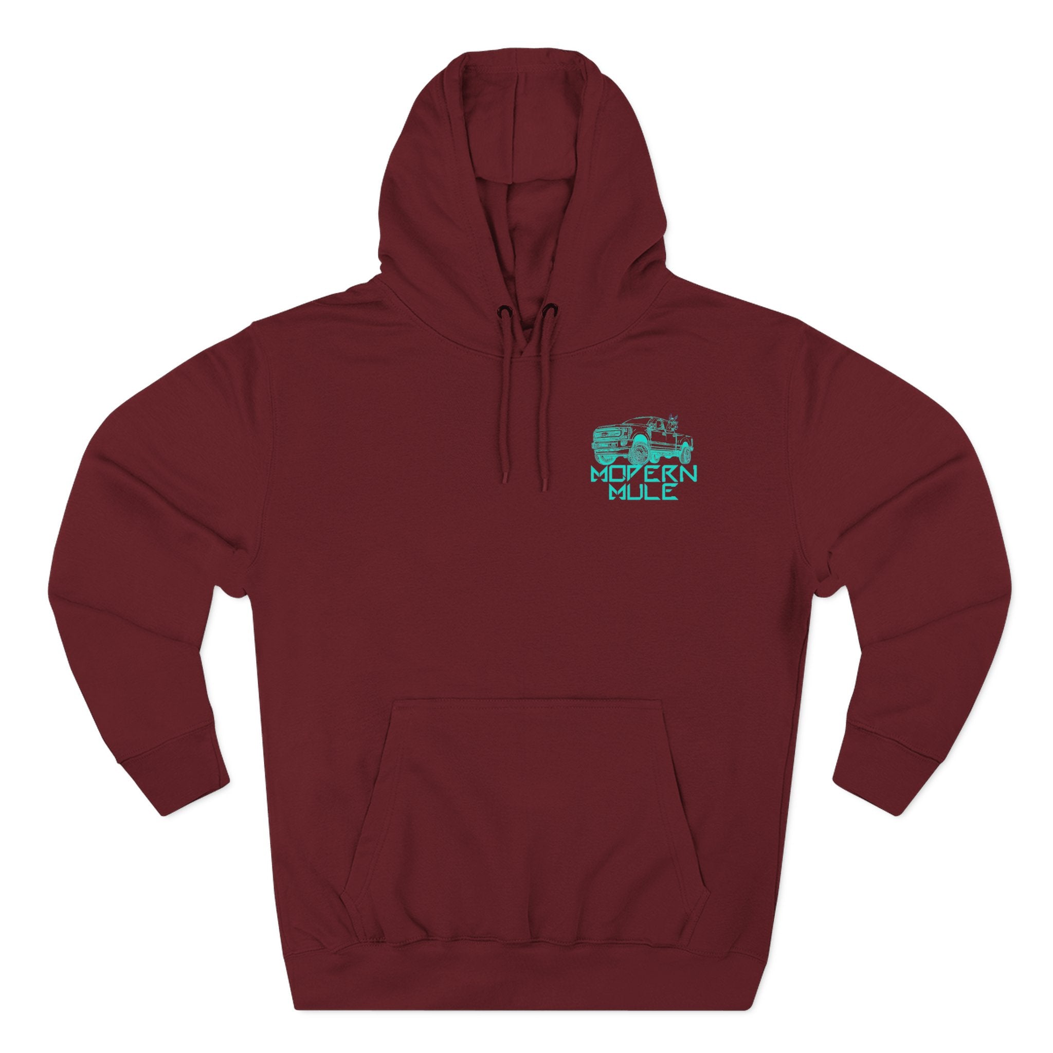 Modern Mule Logo Hoodie — Minimal Graphic Fleece Pullover